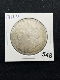 1921 D Morgan Silver Dollar Coin