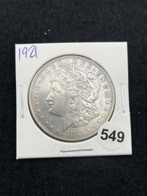1921 Morgan Silver Dollar Coin