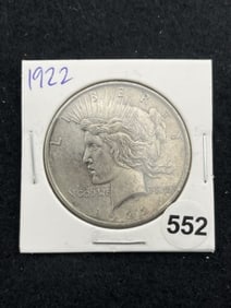1922 Peace Silver Dollar Coin