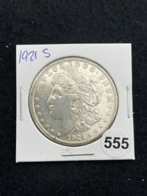 1921 S Morgan Silver Dollar Coin