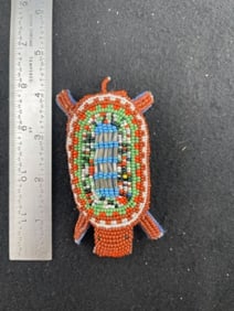Beaded Fetish Indian Artifact Arrowhead