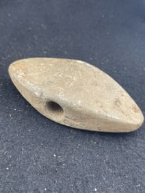 Bannerstone from Lee County, Iowa Indian Artifact Arrowhead