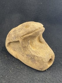 Frog Effigy Stone Pipe Indian Artifact Arrowhead