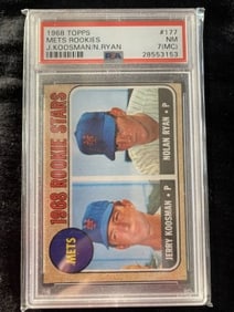 1968 Topps Nolan Ryan exceptionally high grade rare mint 7 only slightly off-centered Baseball Card