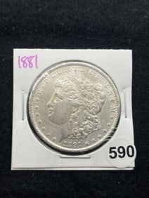 1881 Morgan Silver Dollar Coin