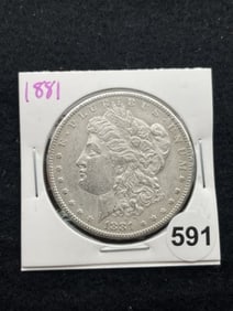 1881 Morgan Silver Dollar Coin