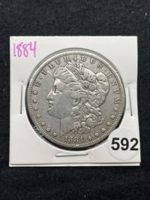 1884 Morgan Silver Dollar Coin