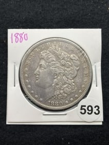 1880 Morgan Silver Dollar Coin