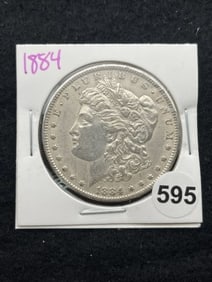 1884 Morgan Silver Dollar Coin