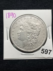 1890 Morgan Silver Dollar Coin