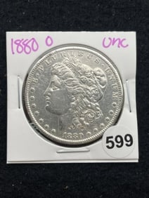 1880 O UNC Morgan Silver Dollar Coin