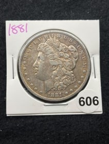 1881 Morgan Silver Dollar Coin