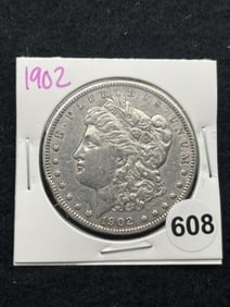 1902 Morgan Silver Dollar Coin