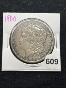 1900 Morgan Silver Dollar Coin