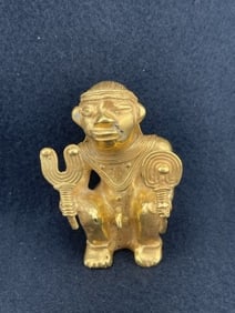 Tumbaga Tairona Gold Figurine UNKNOWN MATERIAL
