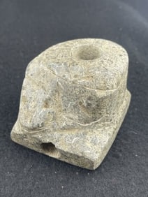 Snake Effigy Stone Pipe Indian Artifact Arrowhead