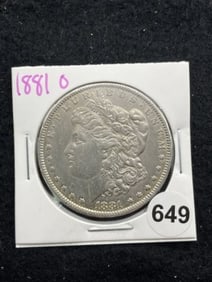 1881 O Morgan Silver Dollar Coin