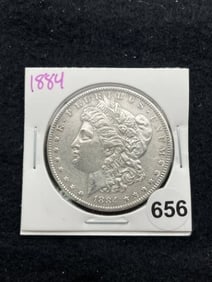 1884 Morgan Silver Dollar Coin