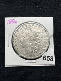 1886 Morgan Silver Dollar Coin