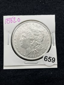 1882 O Morgan Silver Dollar Coin