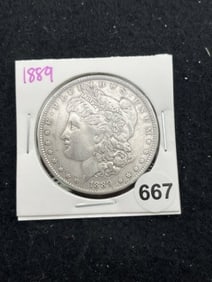 1889 Morgan Silver Dollar Coin