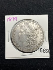 1879 Morgan Silver Dollar Coin