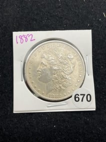 1882 Morgan Silver Dollar Coin