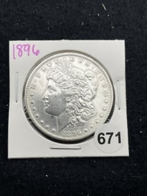 1896 Morgan Silver Dollar Coin