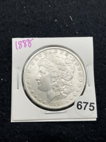1888 Morgan Silver Dollar Coin