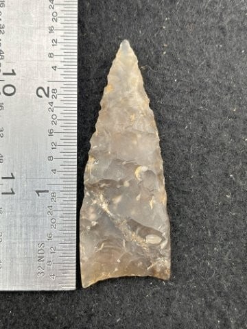 Plainview Paleo Point translucent brown agate from North Texas Plains ex - Turner Collection Indian (1 of 4)
