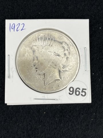 1922 Peace Silver Dollar Coin (1 of 2)