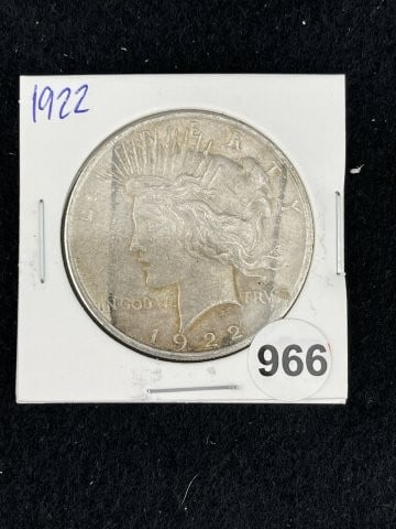 1922 Peace Silver Dollar Coin (1 of 2)