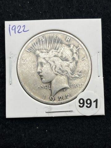 1922 Peace Silver Dollar Coin (1 of 2)