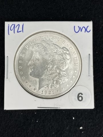 1921 UNC Morgan Silver Dollar Coin (1 of 2)