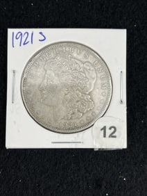 1921 S Morgan Silver Dollar Coin