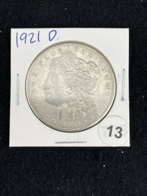 1921 D Morgan Silver Dollar Coin