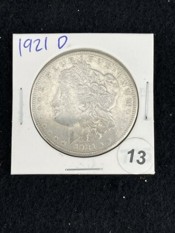 1921 D Morgan Silver Dollar Coin: KEY WORDS: INDIAN ARTIFACT ARTIFACTS ARROWHEAD ARROWHEADS NATIVE AMERICAN MISSISSIPPIAN QUAPAW CADDO POTTERY COINS MORGAN DOLLAR PEACE DOLLAR SILVER COINS. All coins have been Sigma tested for authent