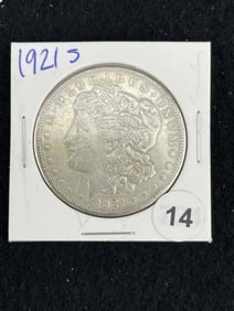 1921 S Morgan Silver Dollar Coin