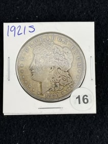 1921 S Morgan Silver Dollar Coin