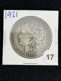 1921 Morgan Silver Dollar Coin