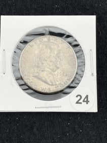 1952 Franklin Half Dollar Silver Coin