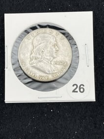 1962 Franklin Half Dollar Silver Coin