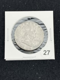 1952 Franklin Half Dollar Silver Coin