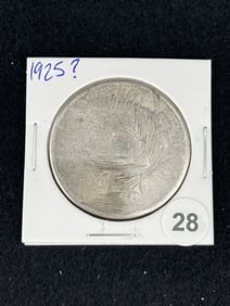 1925? Peace Silver Dollar Coin