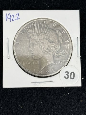 1922 Peace Silver Dollar Coin (1 of 2)