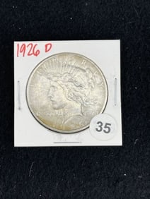 1926 D Peace Silver Dollar Coin