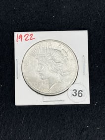 1922 Peace Silver Dollar Coin