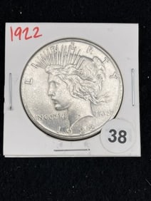1922 Peace Silver Dollar Coin