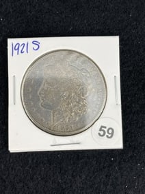 1921 S Morgan Silver Dollar Coin