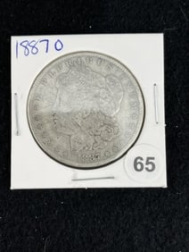 1887 O Morgan Silver Dollar Coin